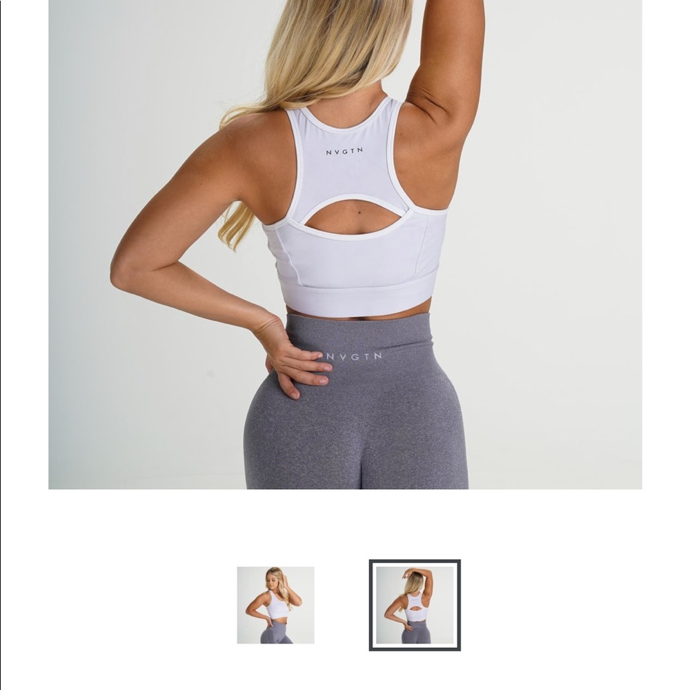 Nvgtn White Performance Bra S